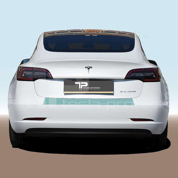 Tesla Model 3 Schutzfolie für die Ladekante - Ladekantenschutzfolie im Komplett-Set