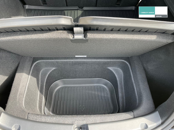 Tesla Model Y Kabelfach Allwetter-Schutzmatte - Streifendesign - Tool Box Mat