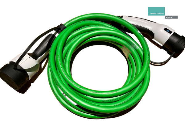 10 Meter Ladekabel für Elektroautos 32A 3-phasig, 22kW, Typ2/Typ2, E-Mobility Shop